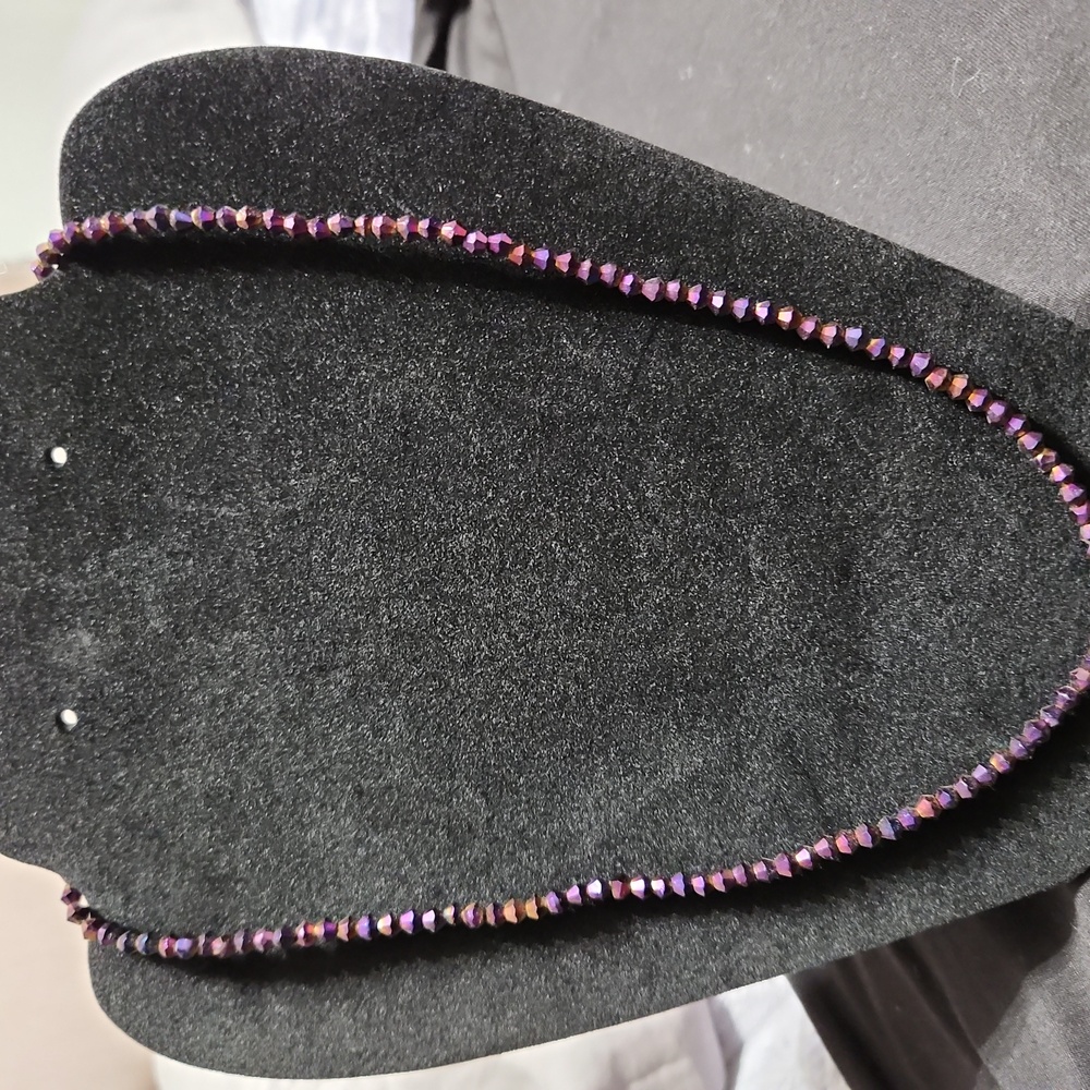 Elegant Purple Beaded Necklace